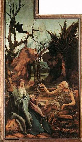 Matthias Grunewald Sts Paul and Anthony in the Desert Germany oil painting art